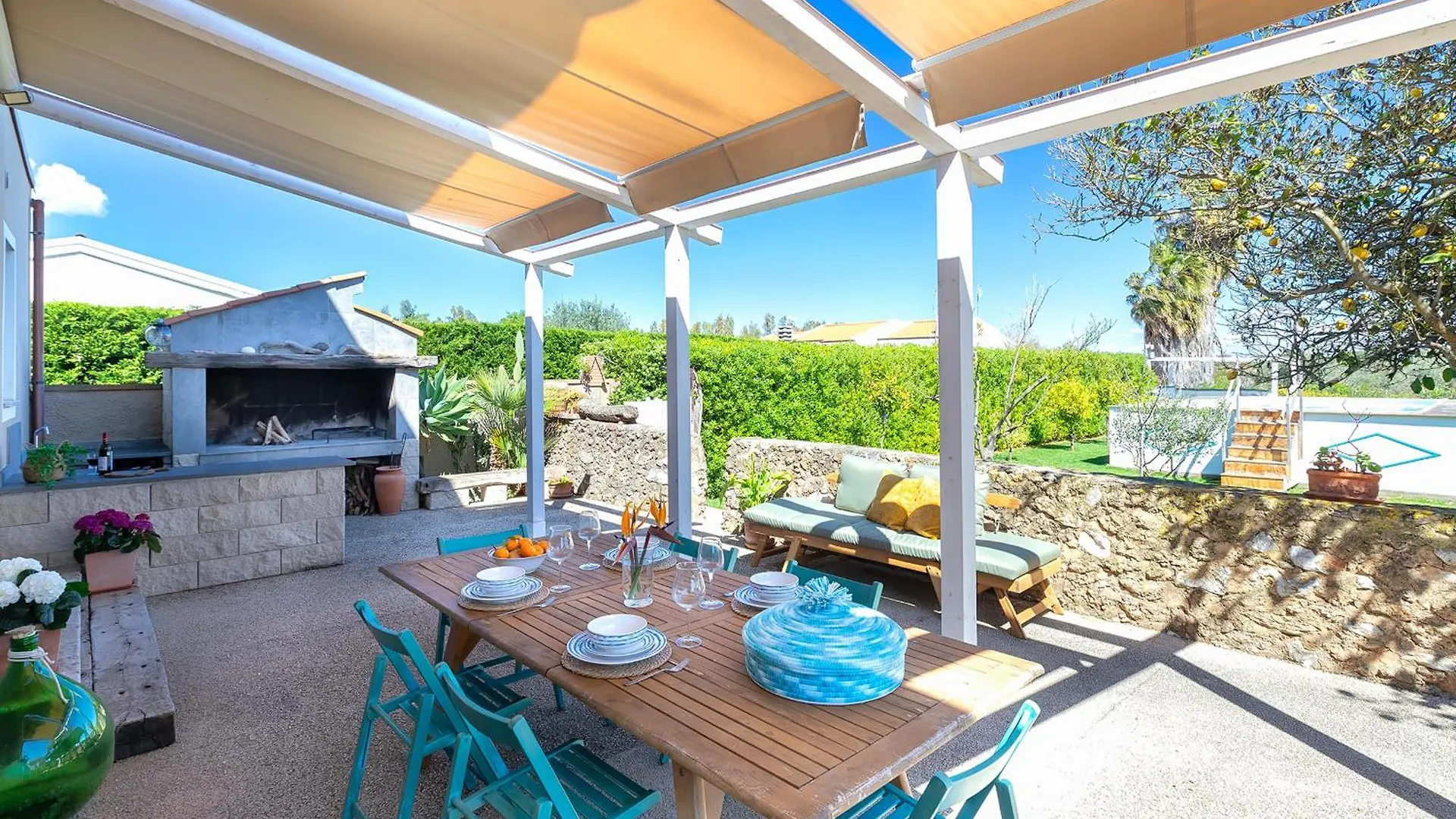 Clicksardegna Villa Dei Limoni With Pool Close To The Beach Fertilia